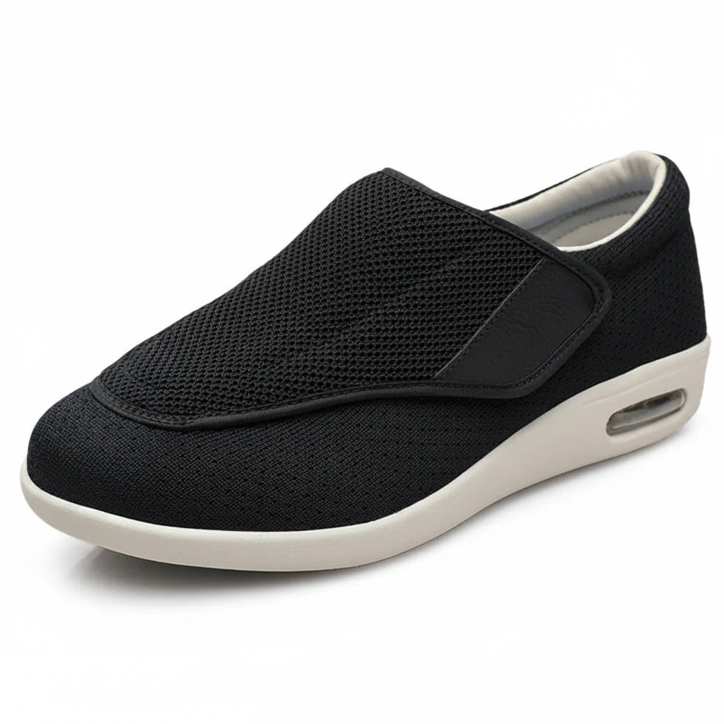 Extra-Wide Cushioned Comfort Shoes for Sensitive Swollen Feet – Soft Memory-Foam Adjustable Everyday Footwear