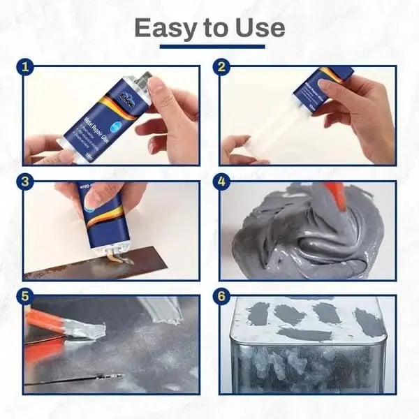 Industrial Metal Repair Adhesive – Heat & Water-Resistant Bonding Paste for Steel, Aluminum & Machinery