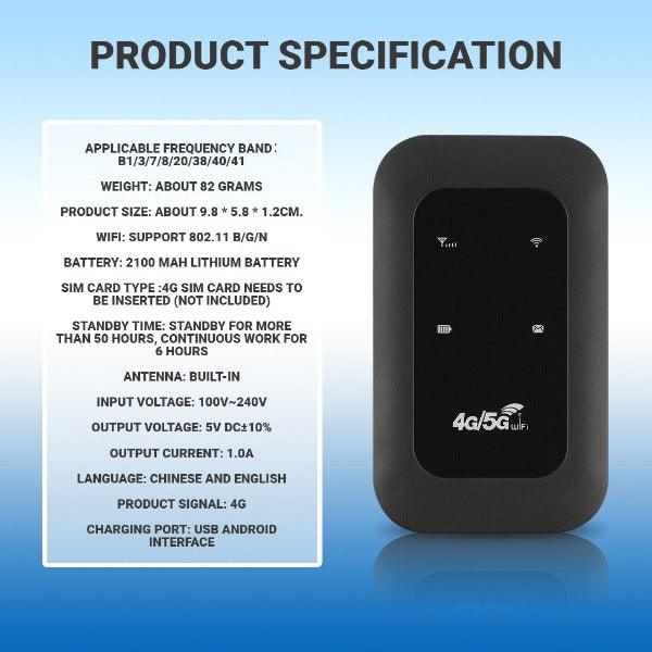 NetNomad | Unlocked Portable 4G/5G LTE Mobile Hotspot WiFi Router