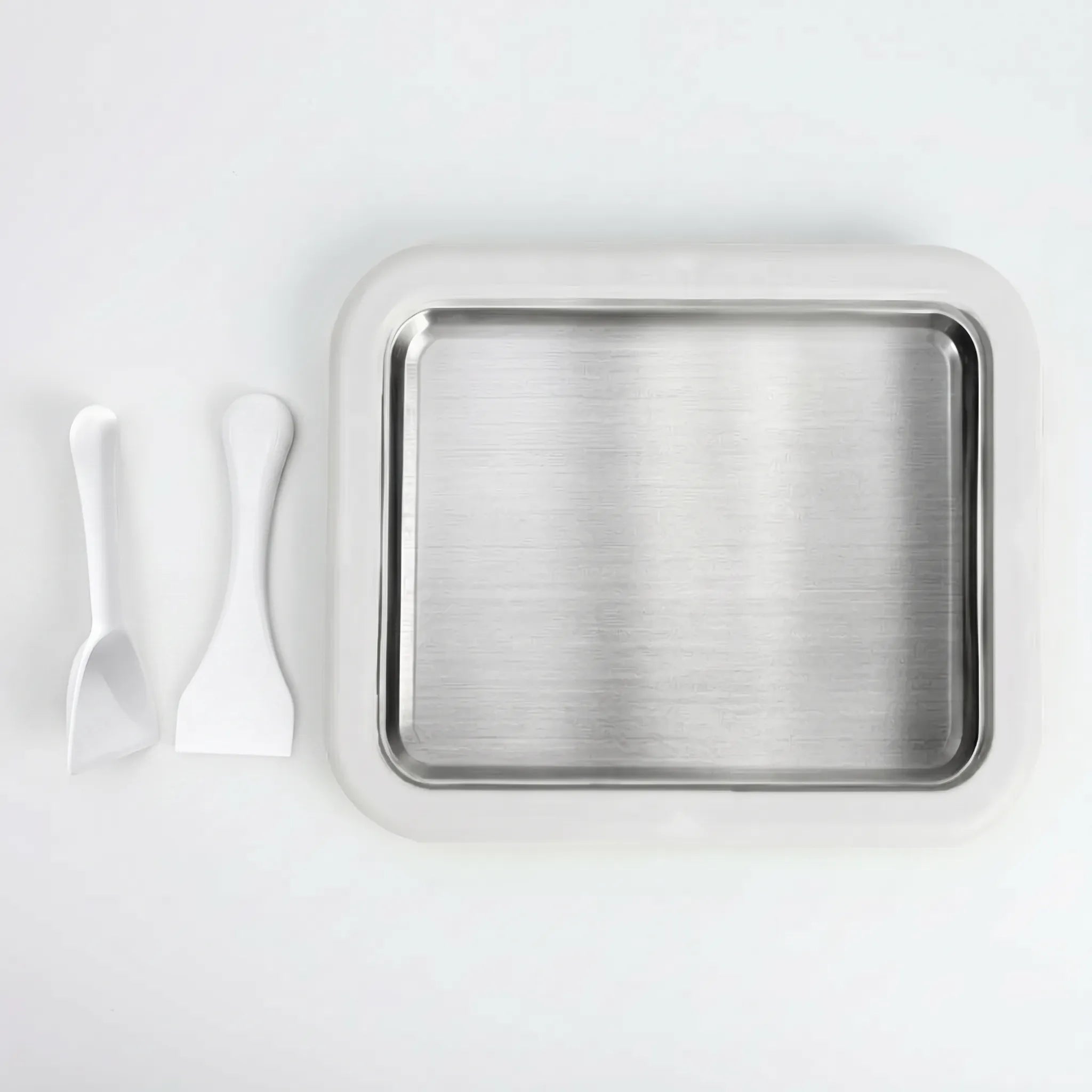 White mini ice cream roll maker