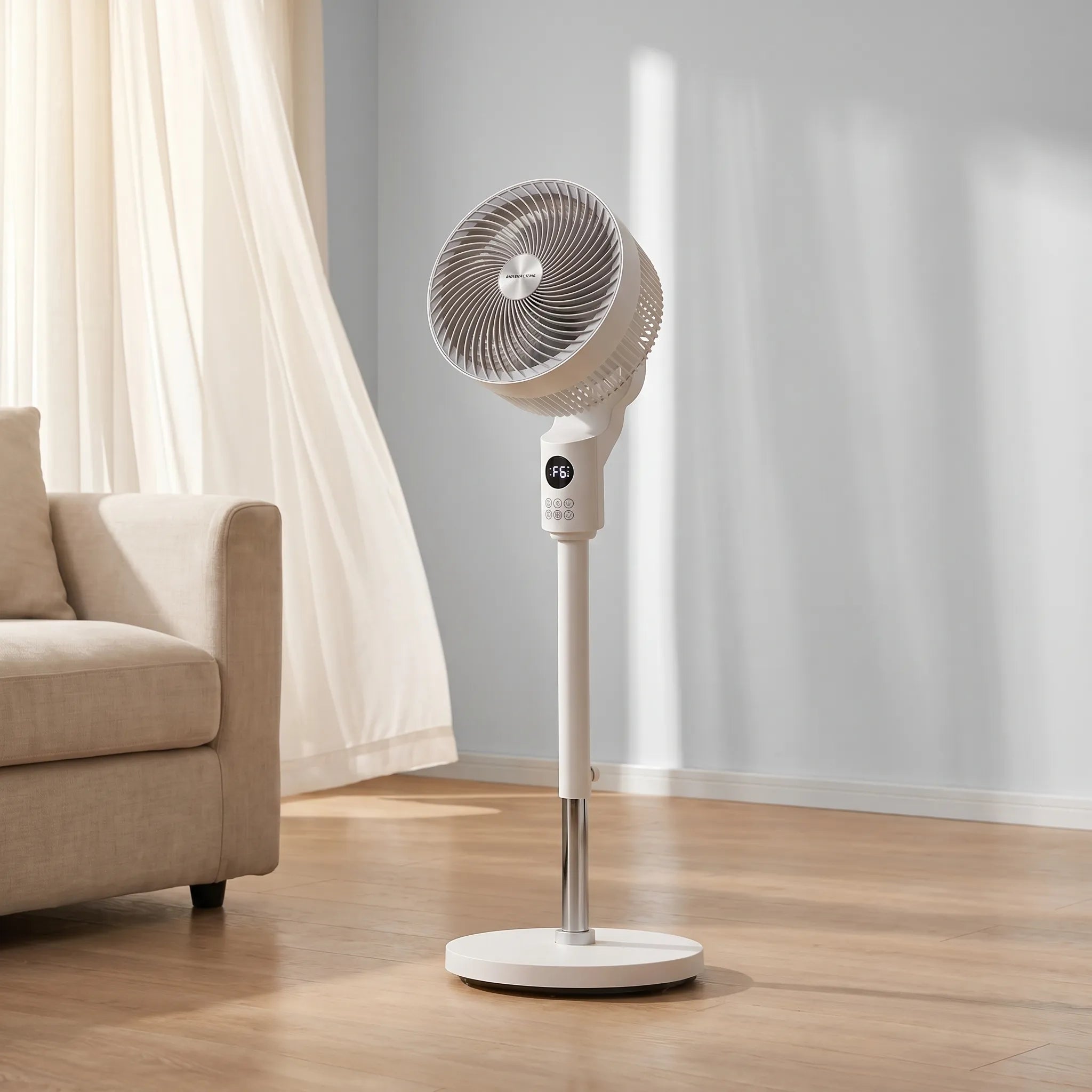 Pedestal fan remote control and control panel