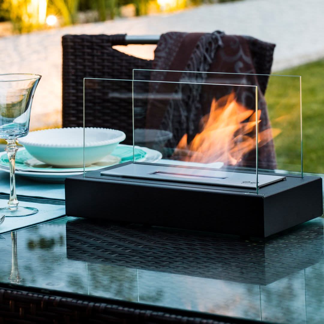 Tabletop Bioethanol Fire Pit | Smokeless Indoor & Outdoor Fireplace