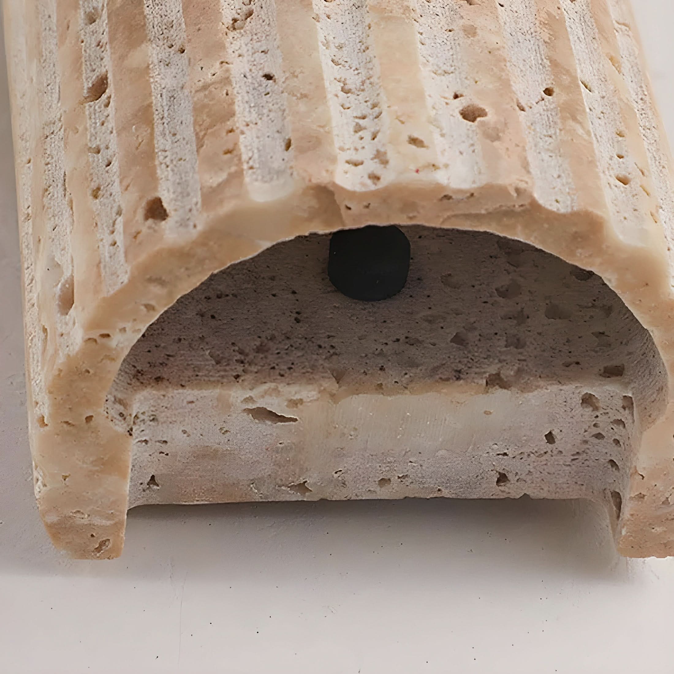 Textured Natural Stone Wall Sconce | Modern LED Light Fixture