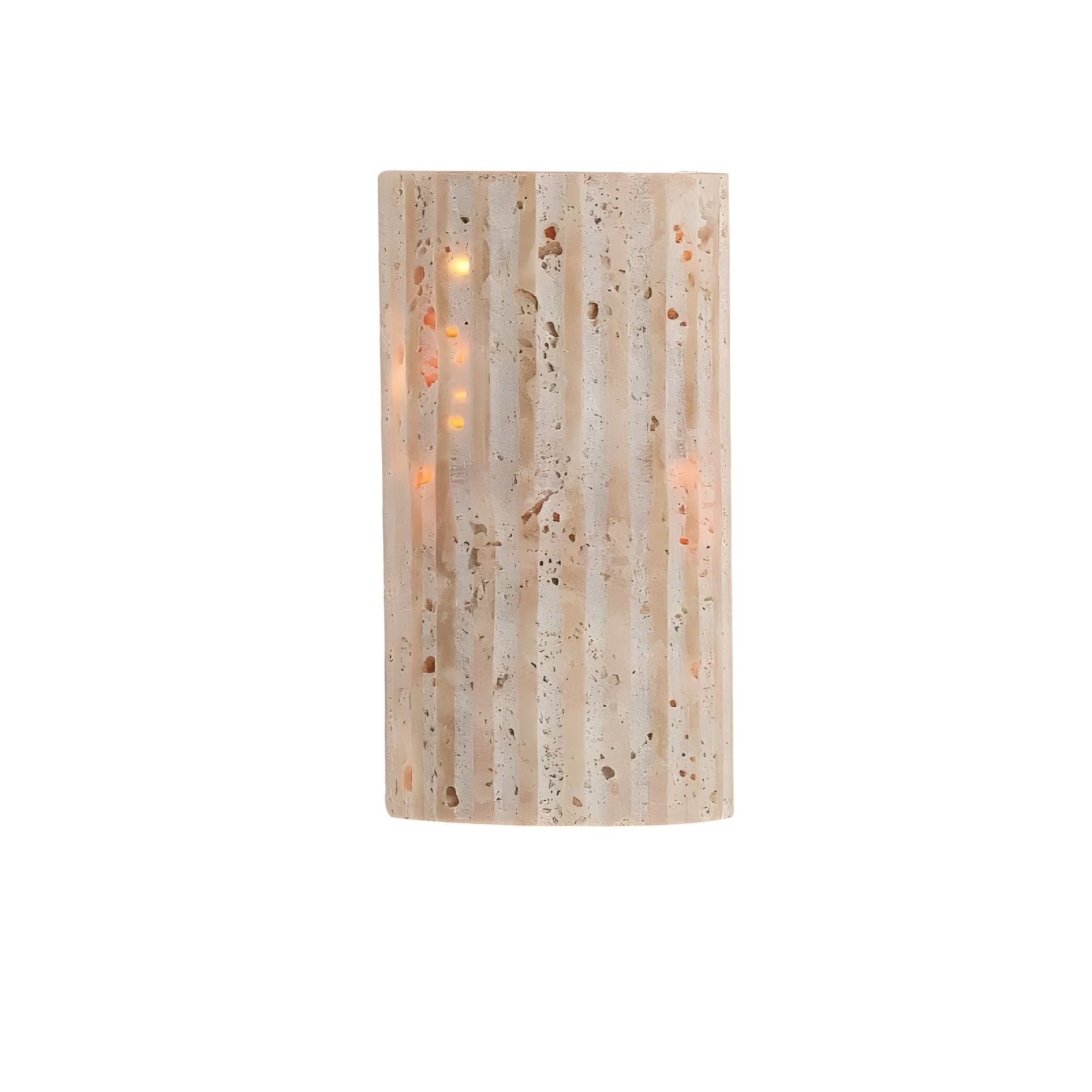 Textured Natural Stone Wall Sconce | Modern LED Light Fixture