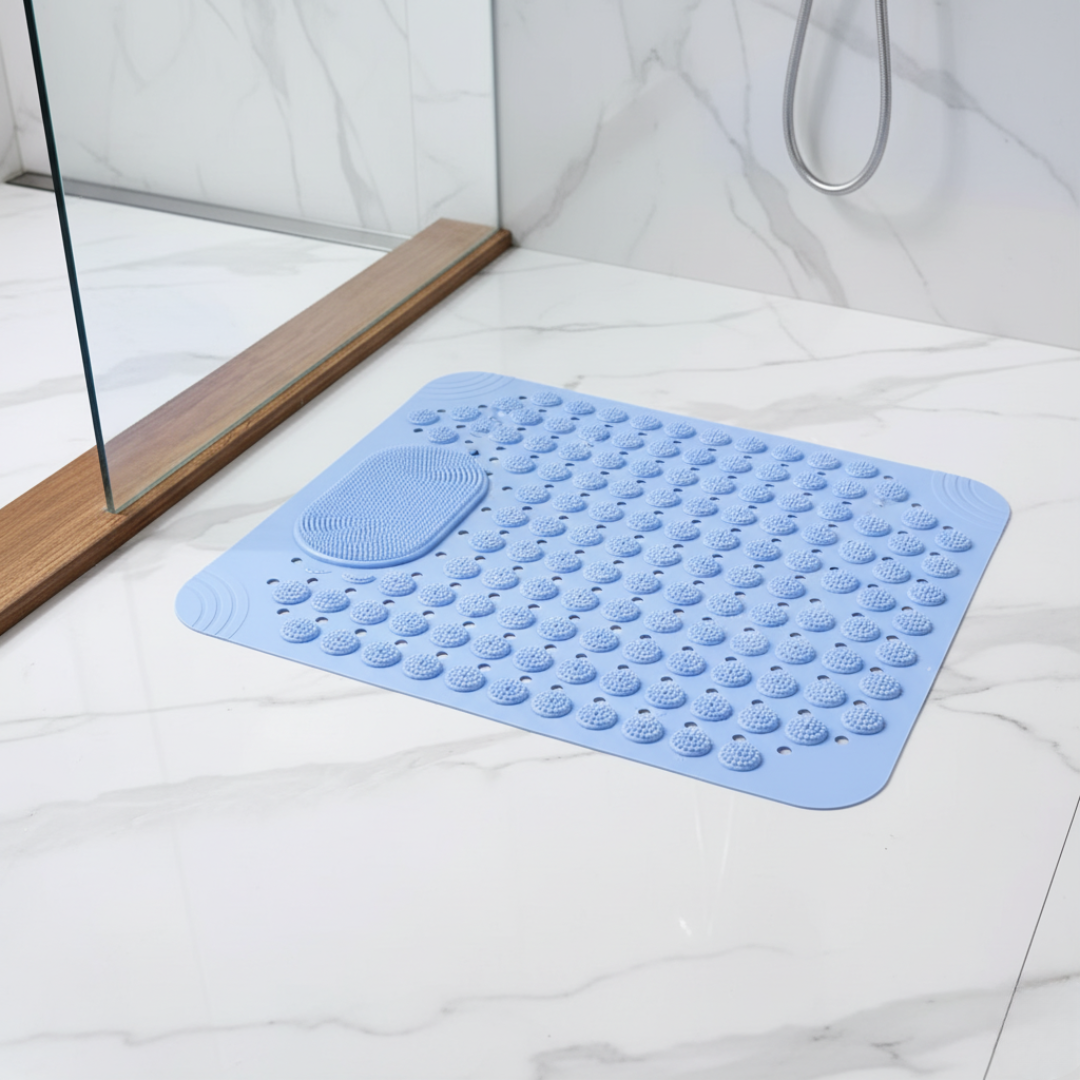 Non-Slip Foot Massage Shower Mat with Secure Suction Cups