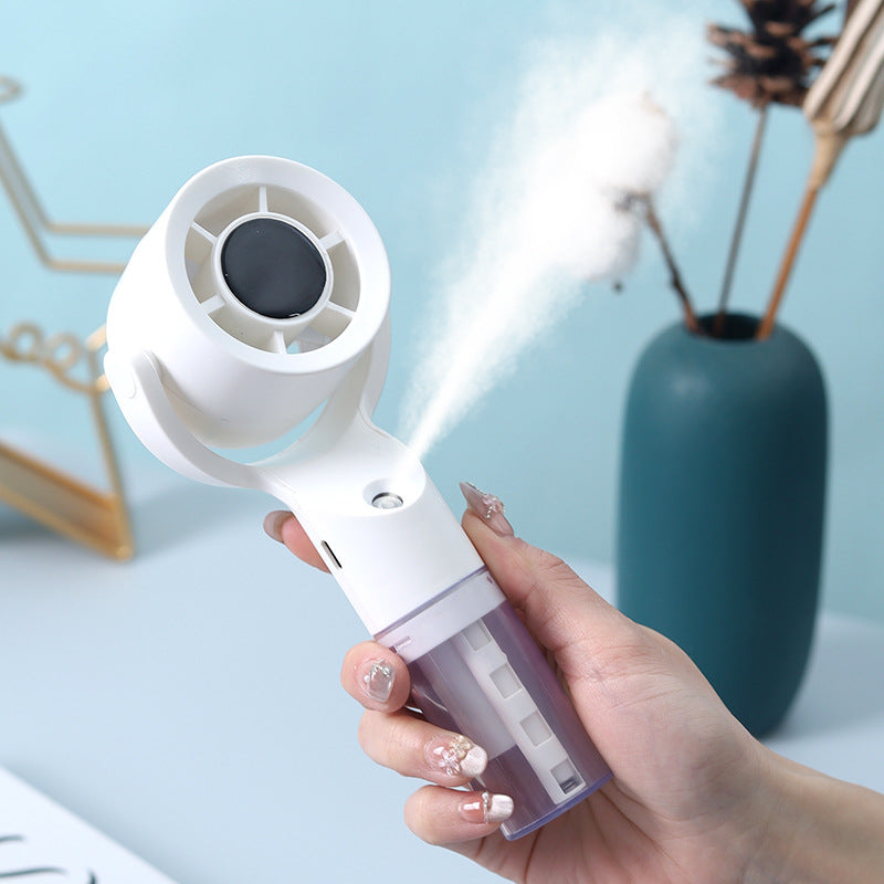 Cooling Portable Handheld Fan with Integrated Spray Function – Personal Cooling for Travel, Office & Outdoor Days