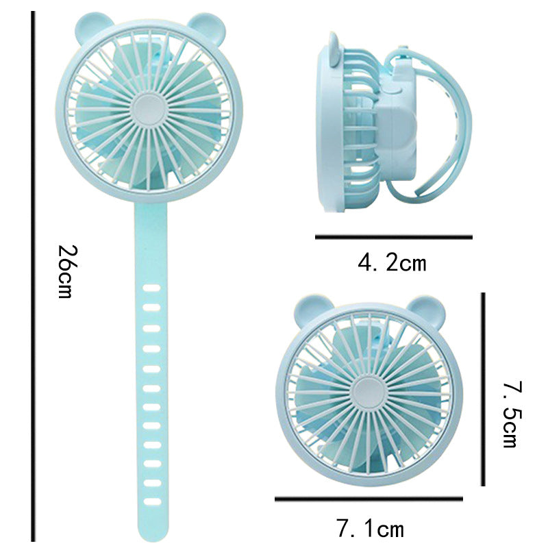 Powerful Handheld Fan with Carry Strap – Quiet Adjustable-Speed Personal Cooling for Travel, Commute, Outdoor Events & Festivals