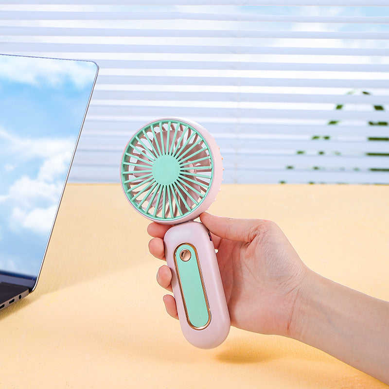 Rechargeable Portable Handheld Fan with LED Display and Ergonomic Handle – Personal Cooling for Travel, Office & Outdoor Days