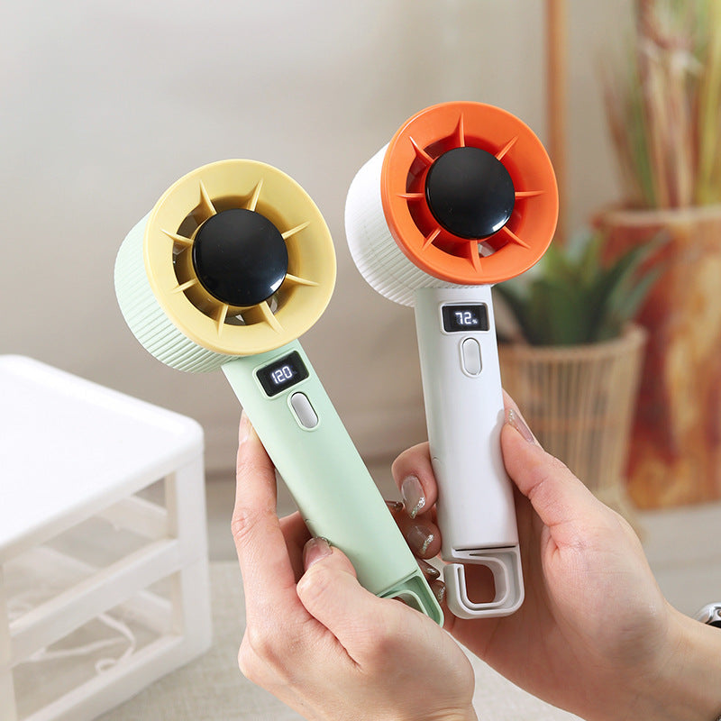 Travel-Ready Portable Handheld Fan with Digital Control and Ergonomic Grip – Portable Cooling for Home, Office & Summer Outings