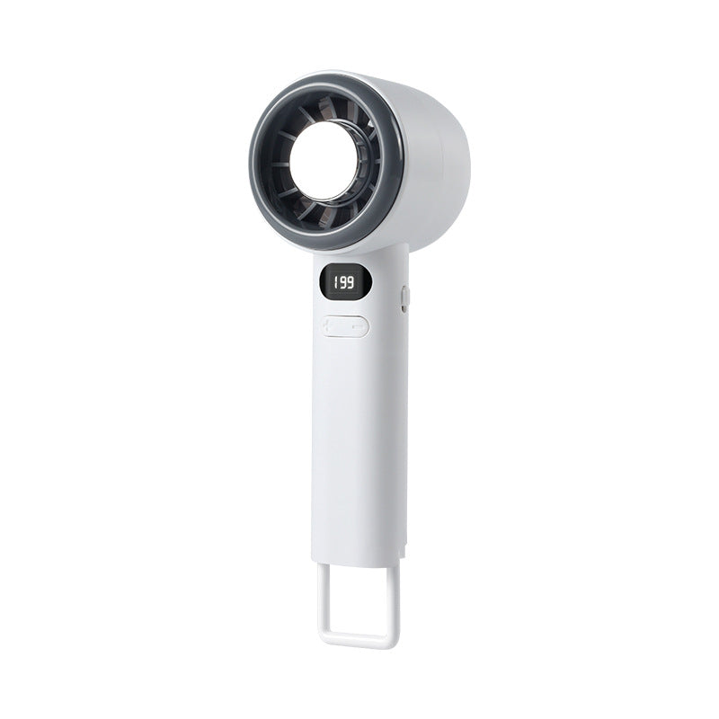 Cordless Portable Handheld Fan with Digital Speed Display and Ergonomic Design – Quiet Cooling for Commute, Desk & Hot Summer Days
