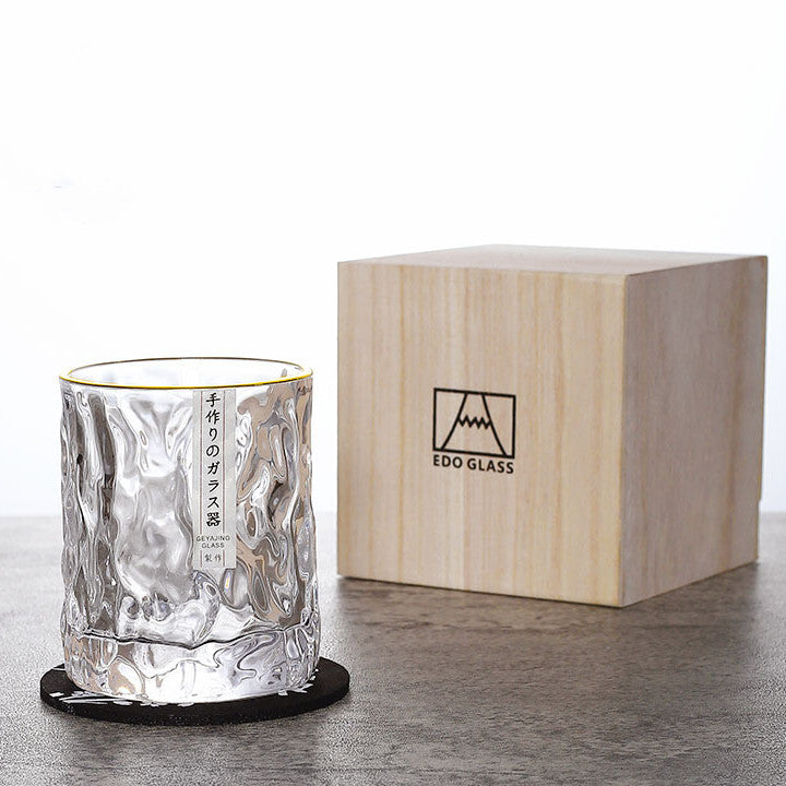 Japanese Edo Kiriko Whisky Glasses | Cut Glass Tumbler Set