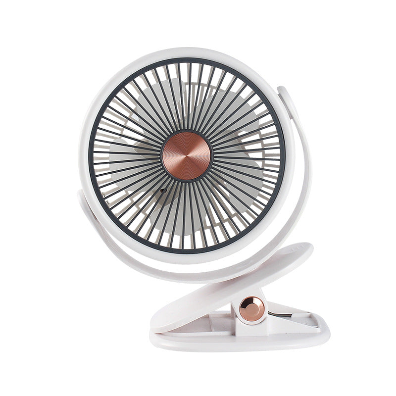 Rechargeable Table Fan with Flexible Mount – Quiet Adjustable-Speed Personal Cooling for Desk, Office, Bedroom & Home