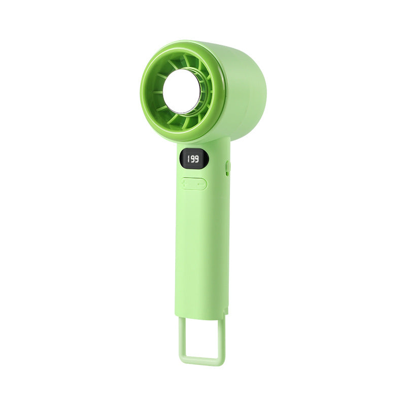 Cordless Portable Handheld Fan with Digital Speed Display and Ergonomic Design – Quiet Cooling for Commute, Desk & Hot Summer Days