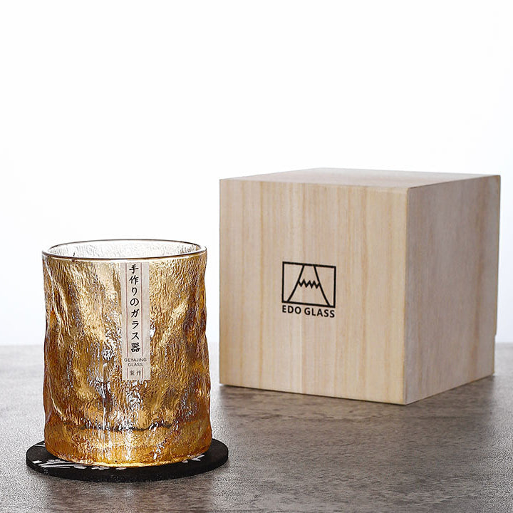 Japanese Edo Kiriko Whisky Glasses | Cut Glass Tumbler Set