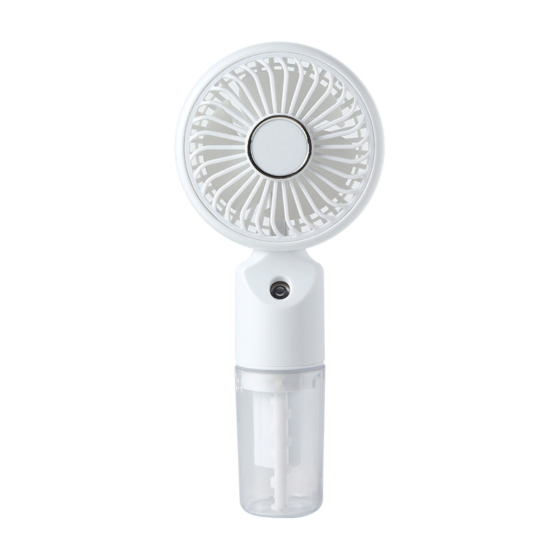 Handy Portable Handheld Fan with Integrated Spray Function – Quiet Cooling for Commute, Desk & Hot Summer Days