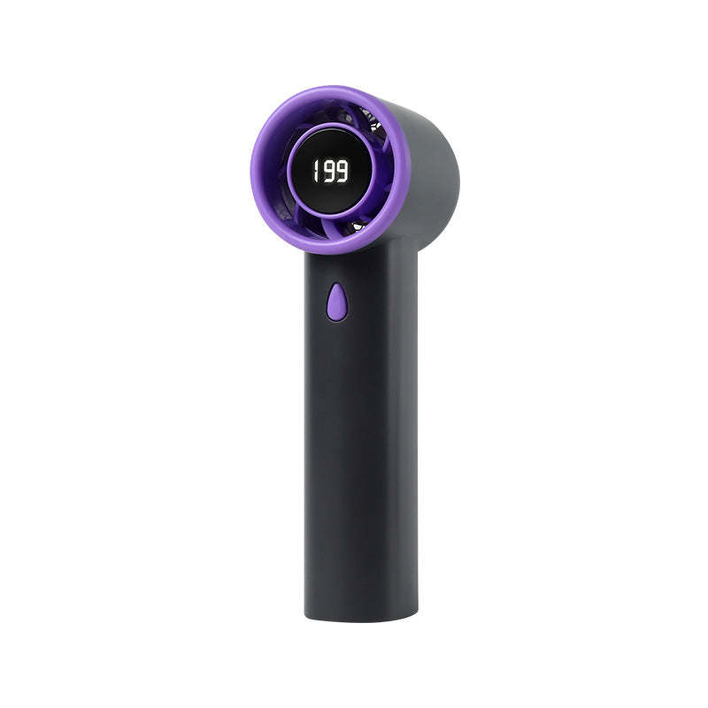 Compact Portable Handheld Fan with Digital Speed Display – Portable Cooling for Home, Office & Summer Outings