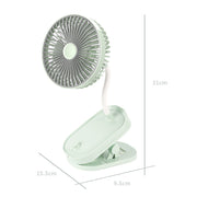 Portable Table Fan with Adjustable Wind Control – Quiet Rechargeable Desk Cooling Fan for Office, Home and Travel