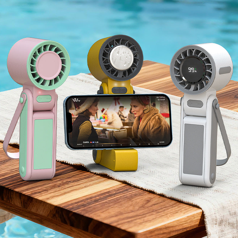 Cooling Portable Handheld Fan with Flexible Tilt Mechanism and Powerful Battery – Portable Cooling for Home, Office & Summer Outings