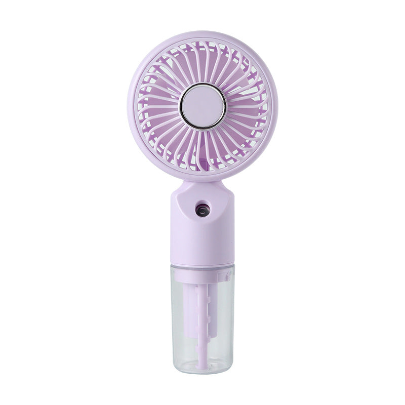 Handy Portable Handheld Fan with Integrated Spray Function – Quiet Cooling for Commute, Desk & Hot Summer Days