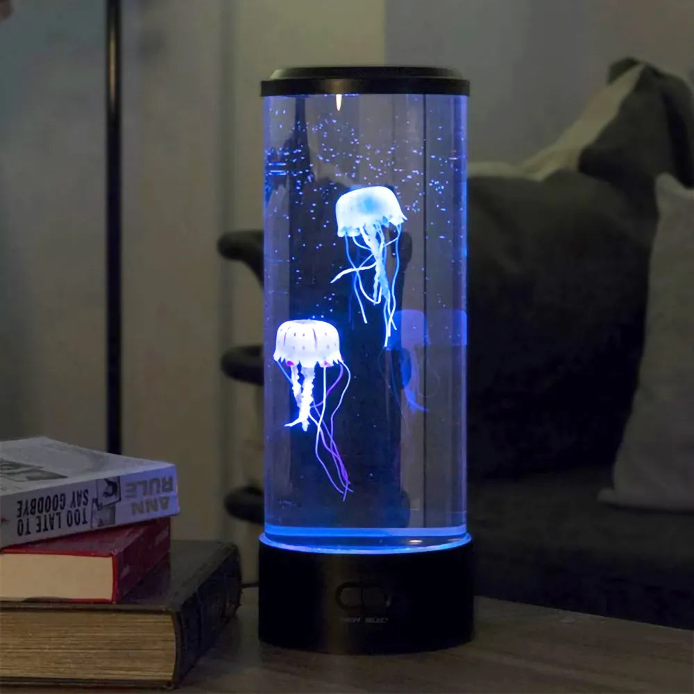 Jellyfish LED Night Light and Color Changing Sensory Mood Table Lamp