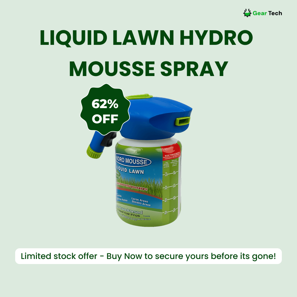 Liquid Lawn Hydro Mousse and Spray On Grass Seed for Patchy Areas