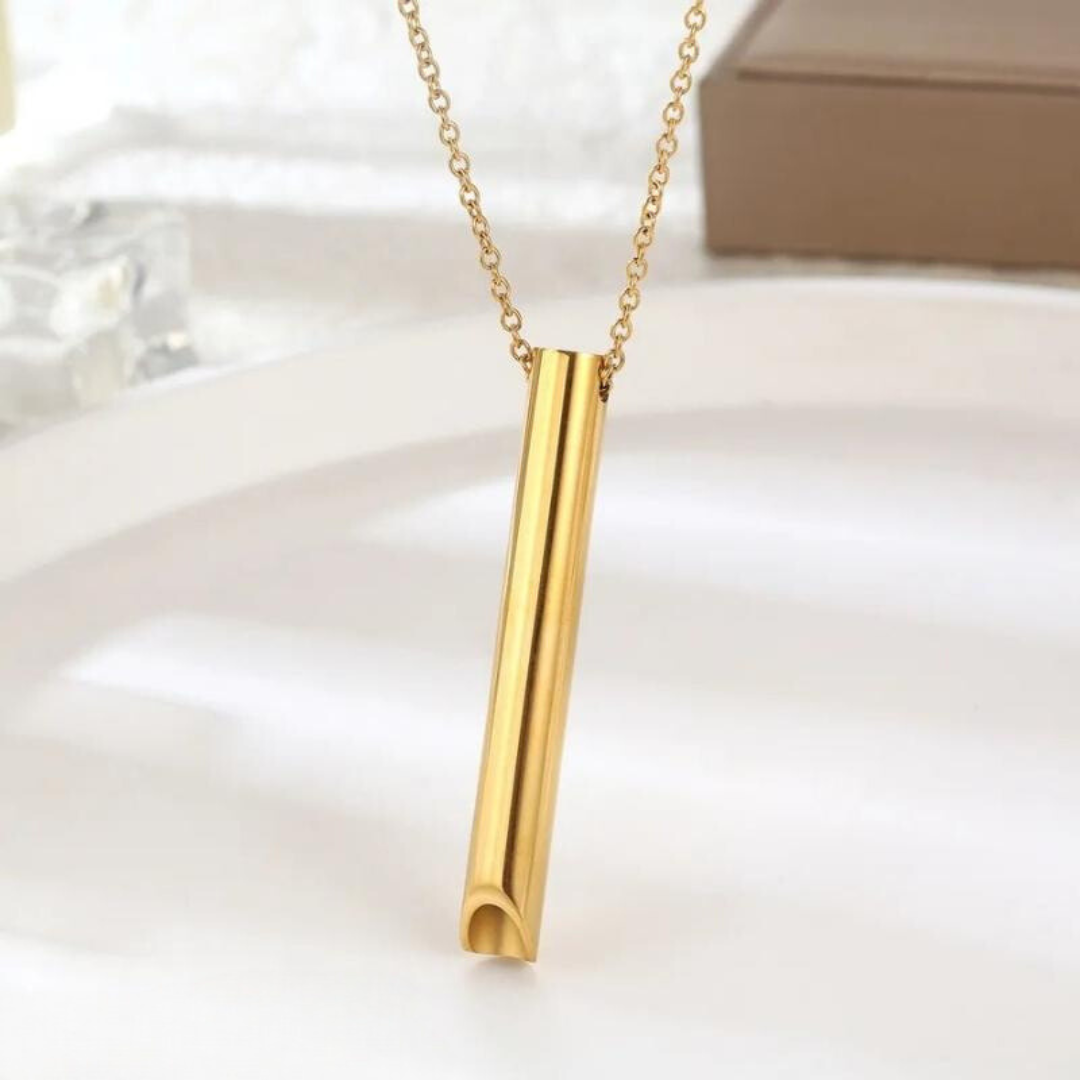 Breathing-Focus Pendant Necklace – Nicotine-Free Slow-Breathing Accessory for Calm Moments and Mindful Habits