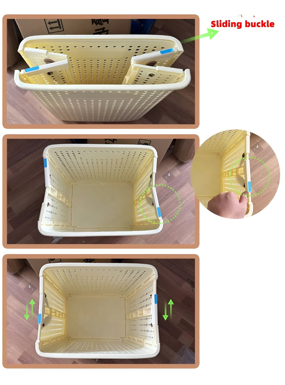 RollEase Foldable Laundry Basket on Wheels – Collapsible Rolling Hamper for Easy Home Transport
