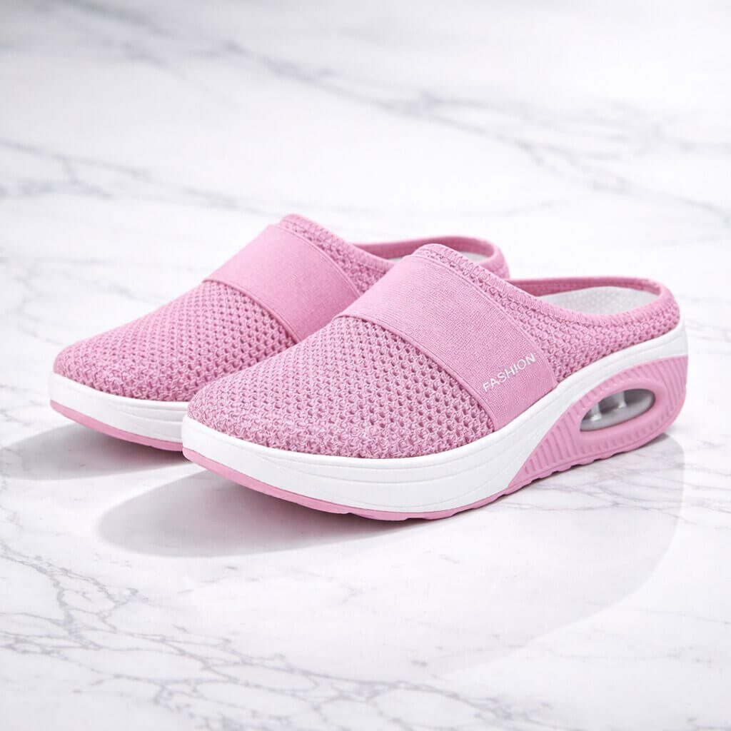 Versatile Supportive Mesh Slippers for Easy Wear and Everyday Relief – Soft Cozy Indoor Footwear for Home Comfort
