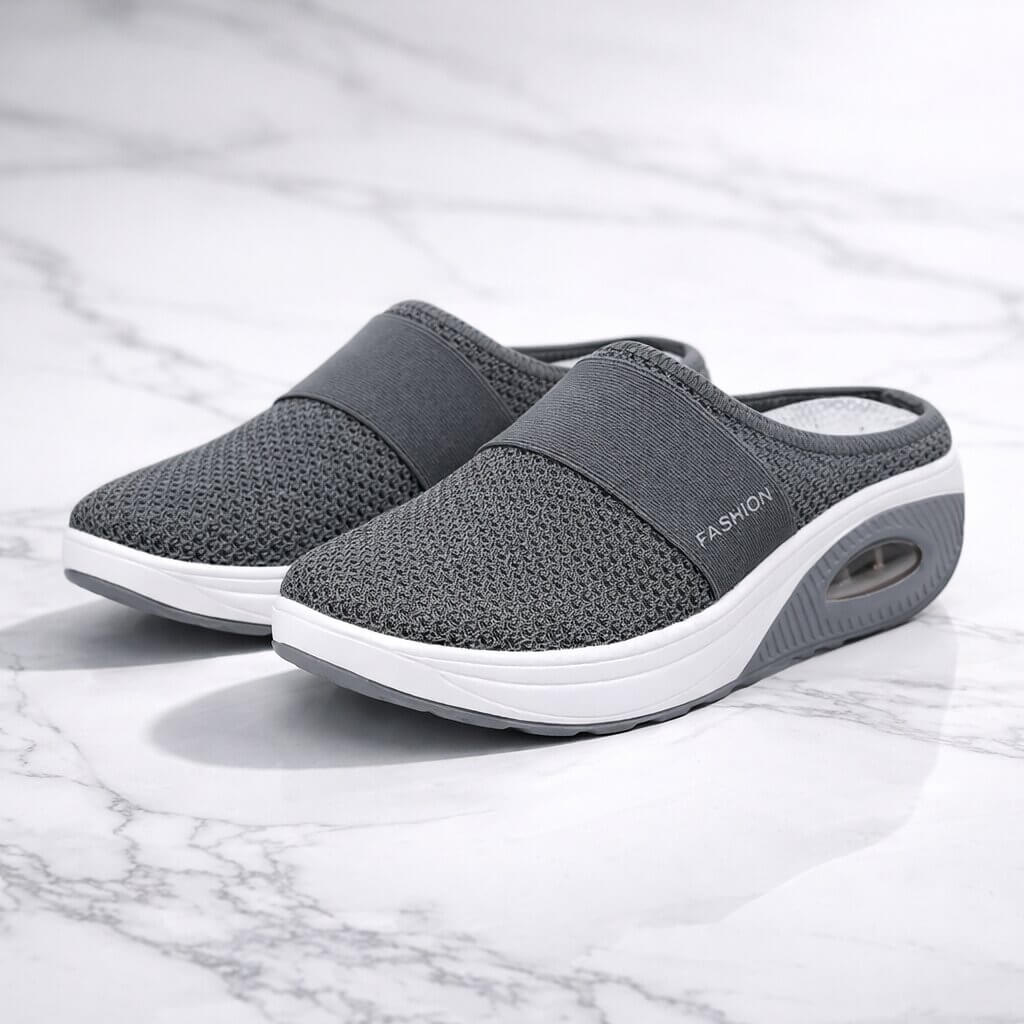 Versatile Supportive Mesh Slippers for Easy Wear and Everyday Relief – Soft Cozy Indoor Footwear for Home Comfort