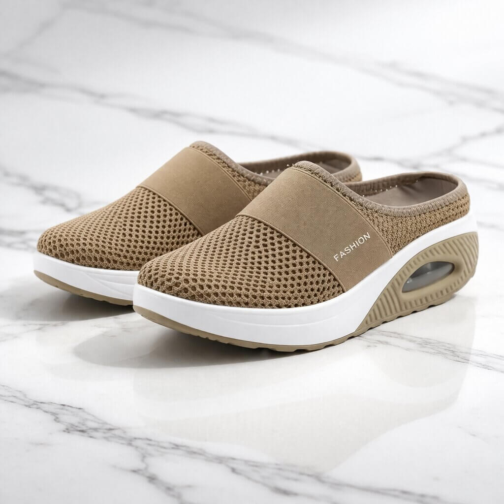 Versatile Supportive Mesh Slippers for Easy Wear and Everyday Relief – Soft Cozy Indoor Footwear for Home Comfort