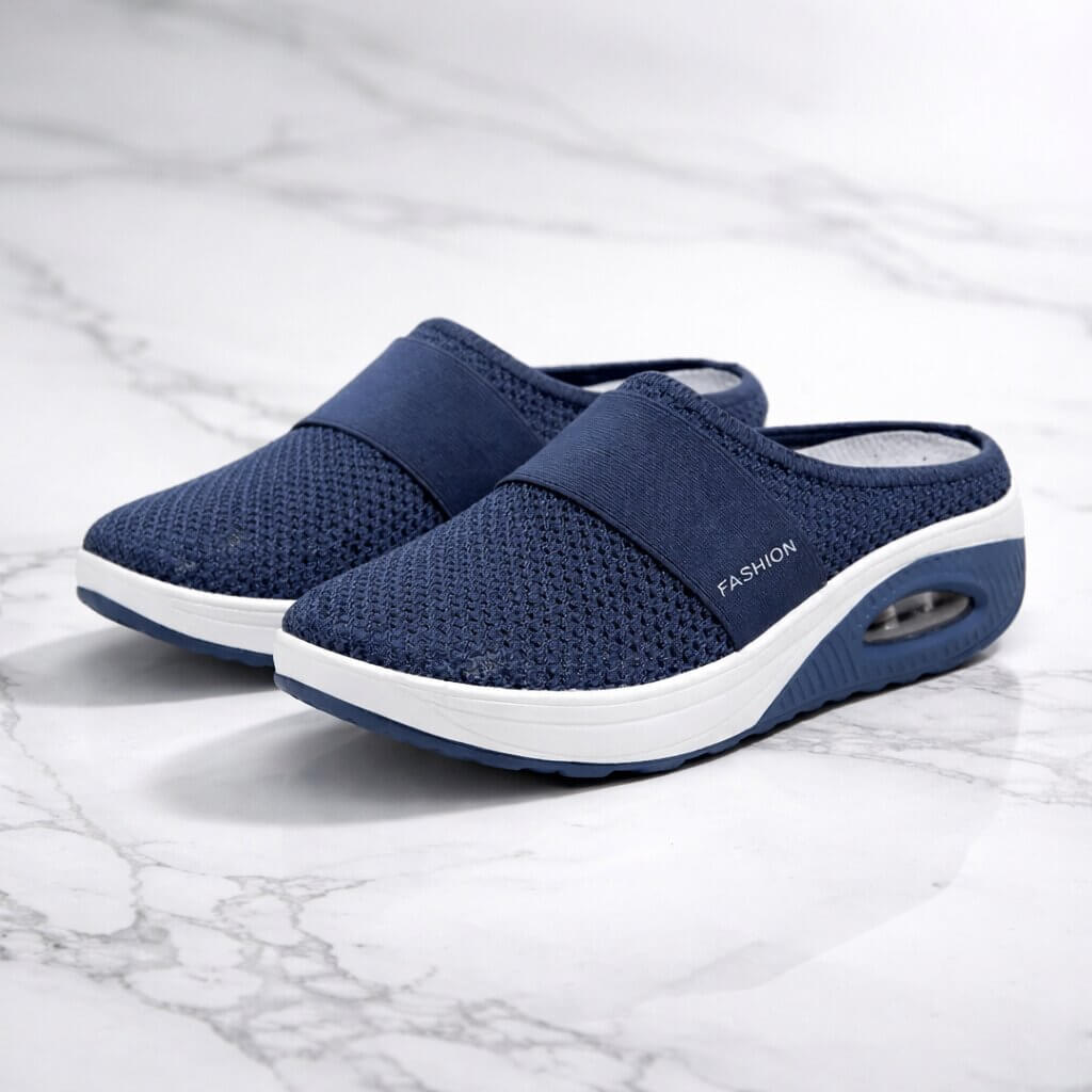 Versatile Supportive Mesh Slippers for Easy Wear and Everyday Relief – Soft Cozy Indoor Footwear for Home Comfort