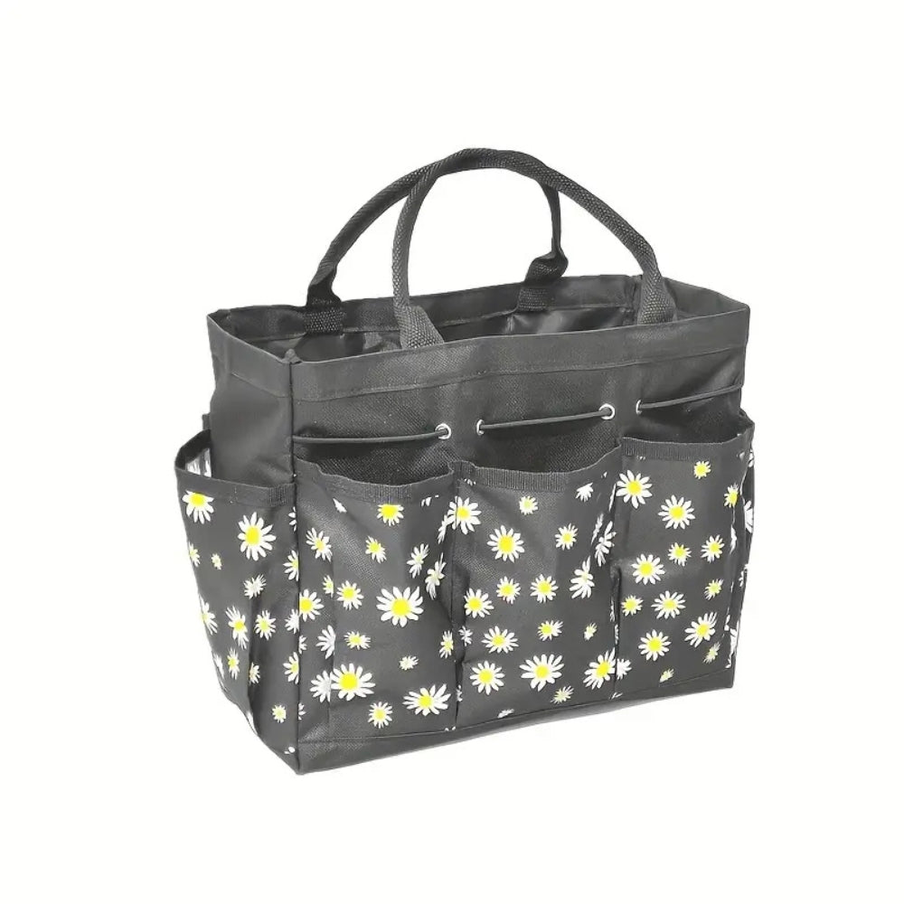 Floral Oxford Cloth Garden Tool Organizer Bag and Tote