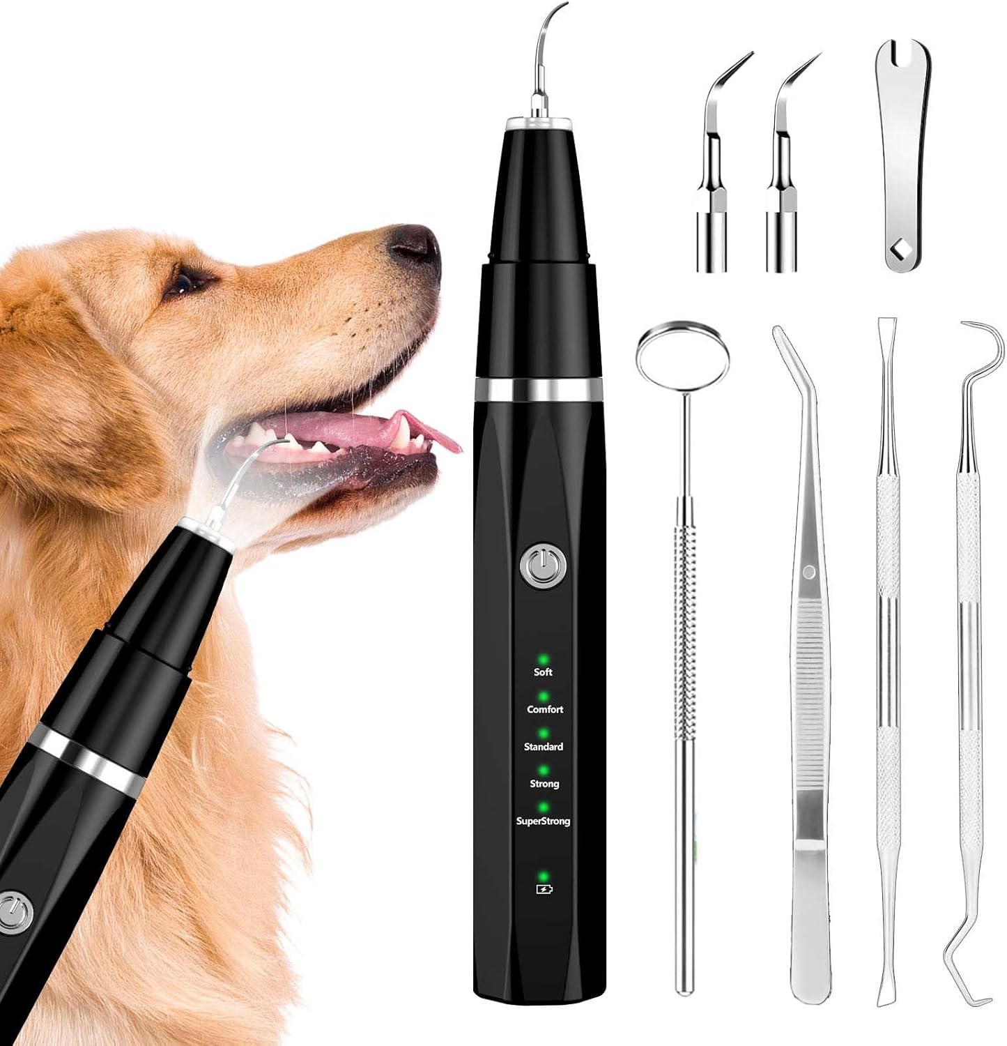 Ultrasonic Dog Dental Cleaning Device – Quick, Gentle At-Home Teeth Care for Dogs & Cats Healthy Smiles