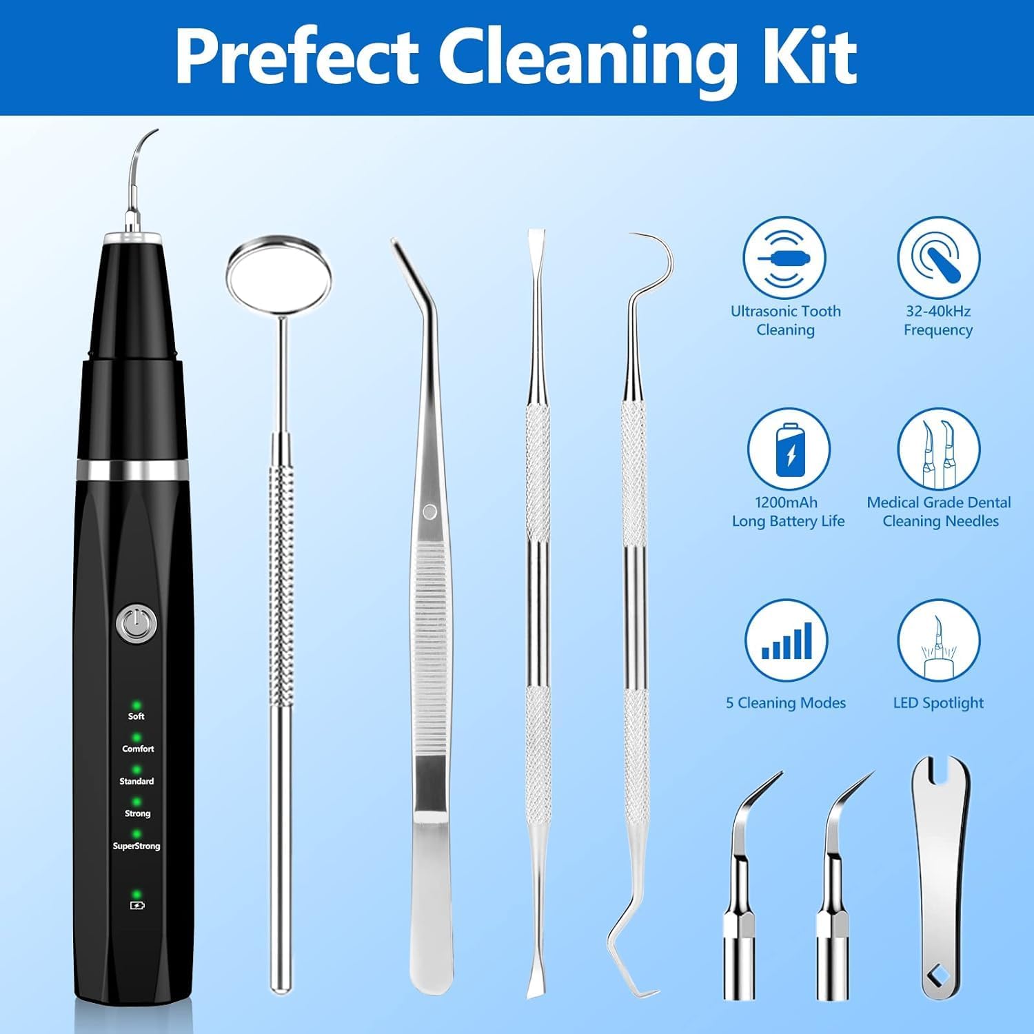 Ultrasonic Dog Dental Cleaning Device – Quick, Gentle At-Home Teeth Care for Dogs & Cats Healthy Smiles
