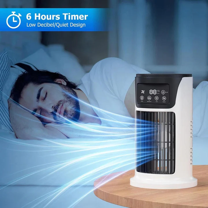 Mini Portable Air Conditioner with Remote Control – Energy-Saving Quiet Cooler for Small Rooms & Offices