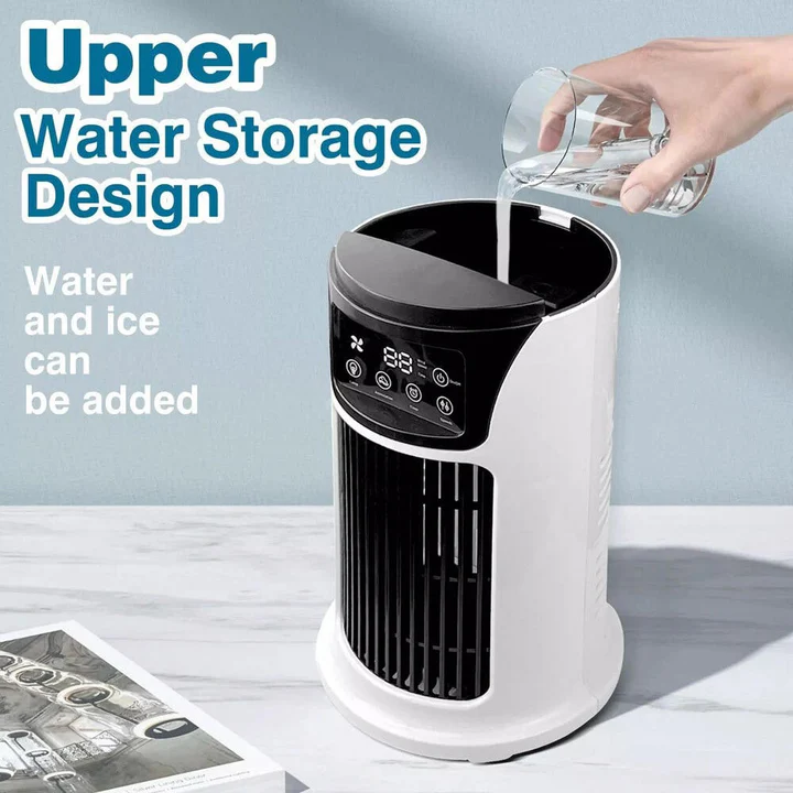 Mini Portable Air Conditioner with Remote Control – Energy-Saving Quiet Cooler for Small Rooms & Offices