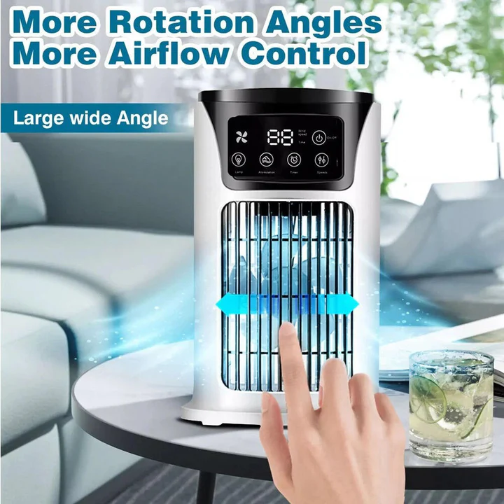 Mini Portable Air Conditioner with Remote Control – Energy-Saving Quiet Cooler for Small Rooms & Offices