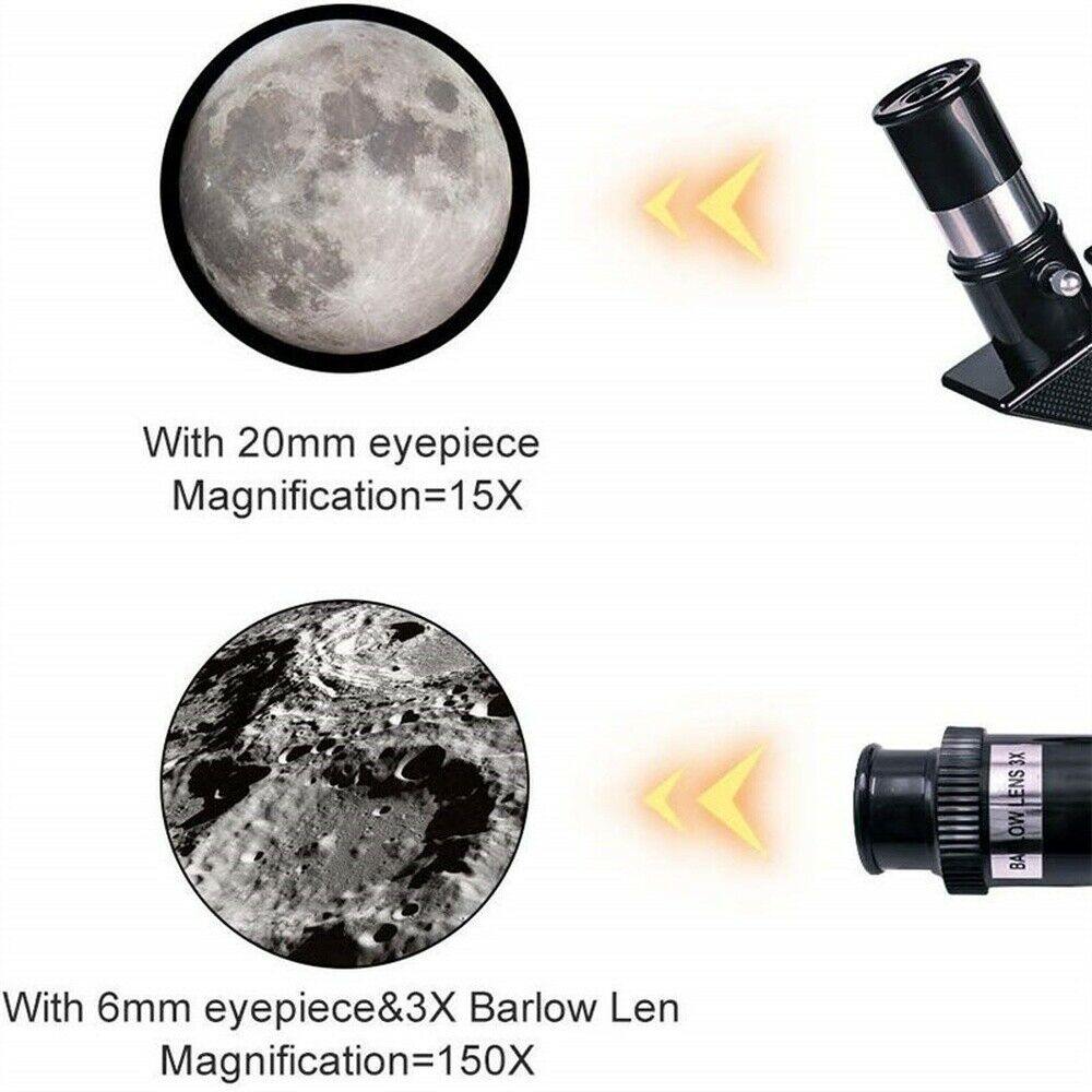 CosmoView | Astronomical Refractor Telescope 70mm Aperture 300mm Focal Length with Phone Adapter