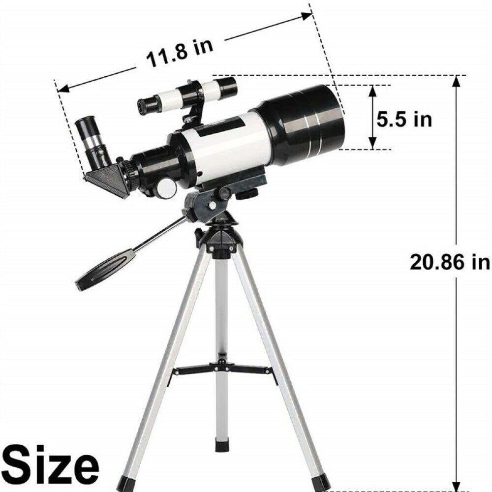 CosmoView | Astronomical Refractor Telescope 70mm Aperture 300mm Focal Length with Phone Adapter