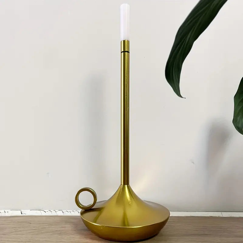 Candle-Shaped Rechargeable LED Lamp | Minimalist Flameless Light