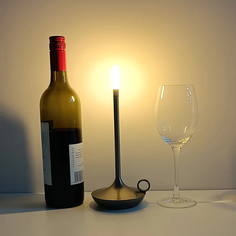 Candle-Shaped Rechargeable LED Lamp | Minimalist Flameless Light