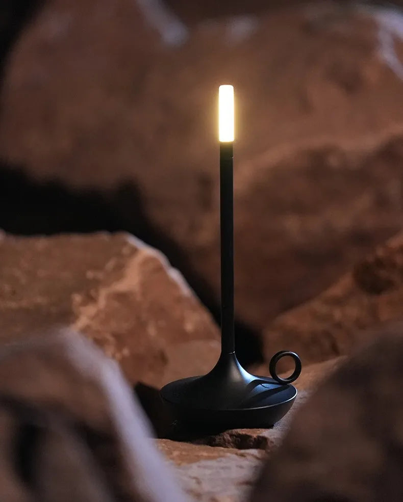 Candle-Shaped Rechargeable LED Lamp | Minimalist Flameless Light