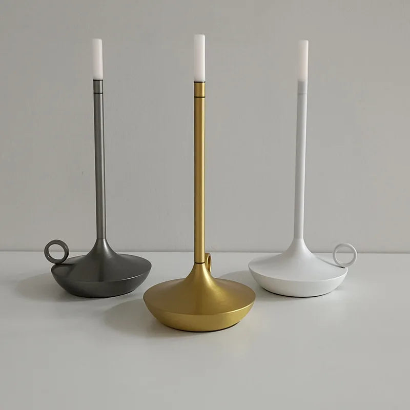 Candle-Shaped Rechargeable LED Lamp | Minimalist Flameless Light