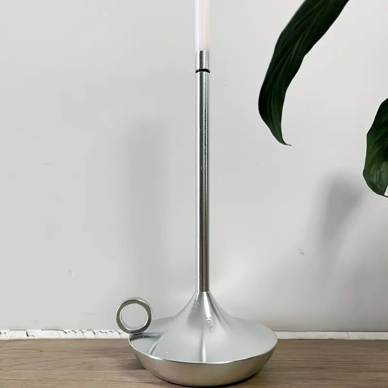 Candle-Shaped Rechargeable LED Lamp | Minimalist Flameless Light