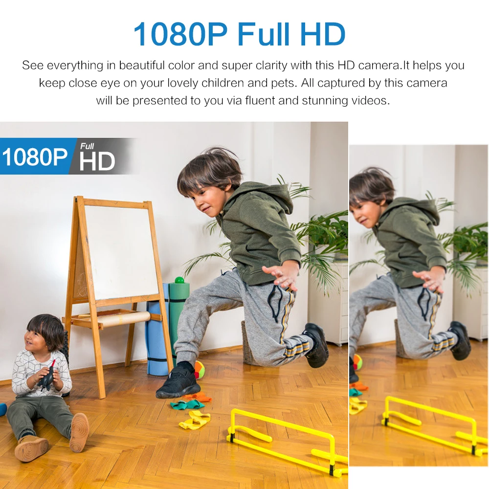1080P Mini WiFi Security Camera | Waterproof 160° Night Vision