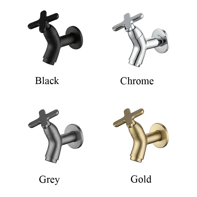 Solid Brass Wall Mounted Cold Water Faucet and Tap