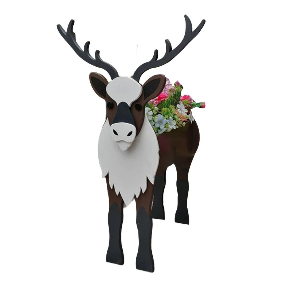 Charming Animal Garden Planter – Weatherproof PVC Flower Pot Statue for Patio, Yard & Balcony Decor