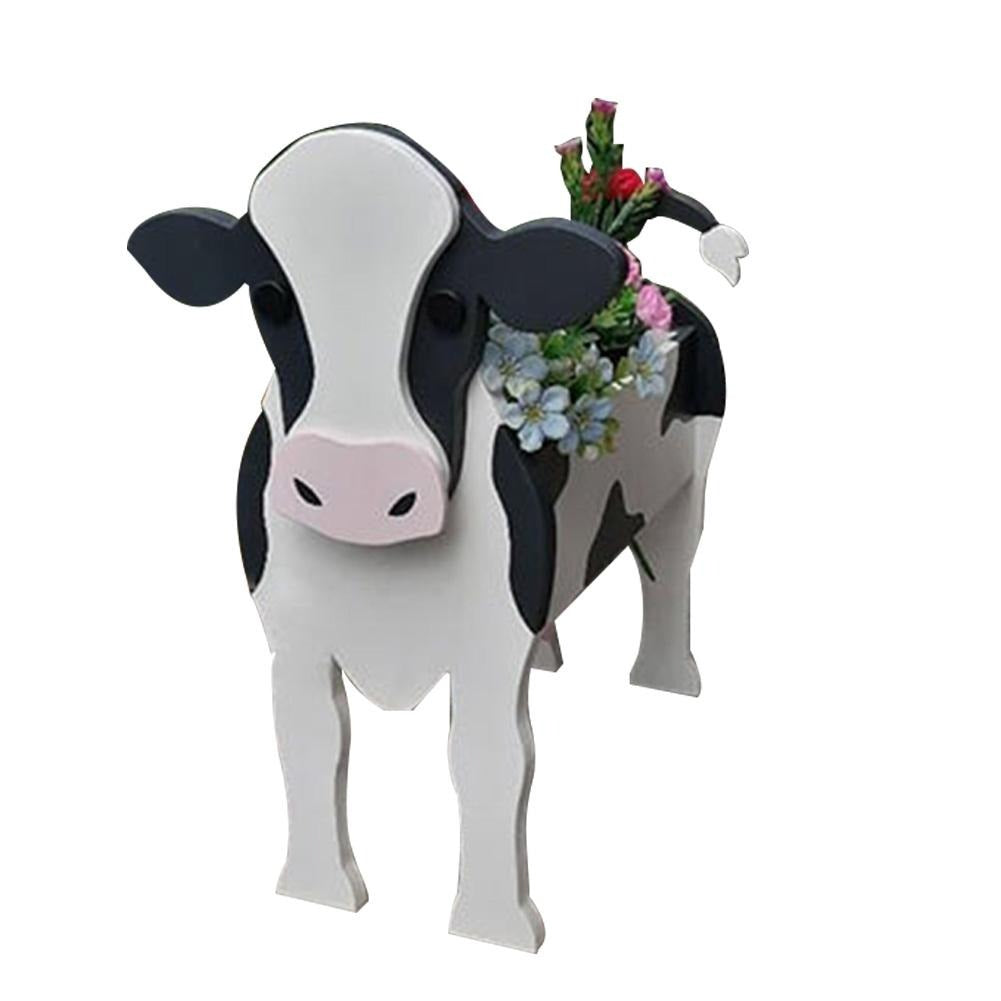 Charming Animal Garden Planter – Weatherproof PVC Flower Pot Statue for Patio, Yard & Balcony Decor
