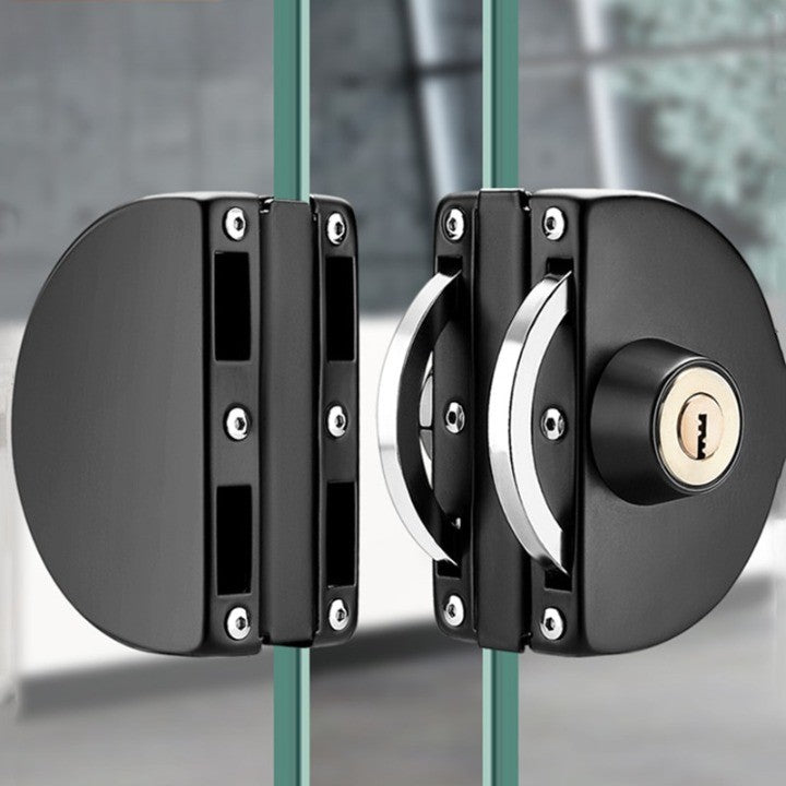 Secure Stainless Steel Sliding Glass Door Lock – No-Drill Safety Latch for Home, Office & Patio Doors