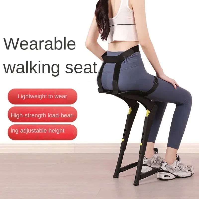 Wearable Exoskeleton Folding Chair and Portable Outdoor Travel Seat